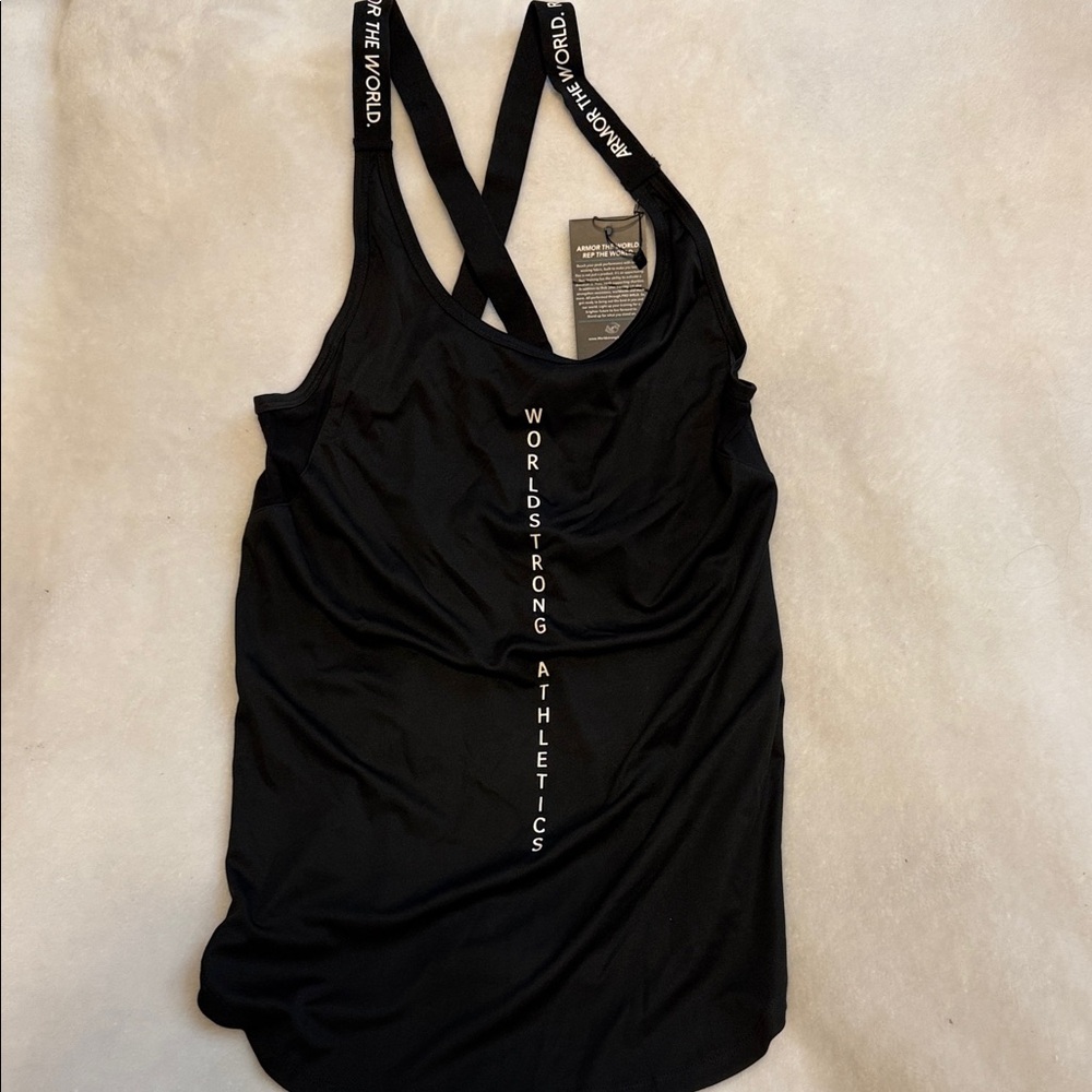 Women's Black Athletic Tank Top